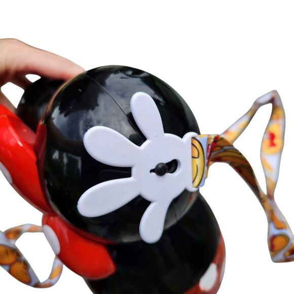 DISNEY PARK MICKEY MINNIE MOUSE POPCORN BUCKET SOUVENIR BALLOON RED POLKA DOT - Picture 4 of 12